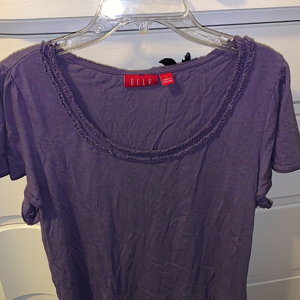Purple short sleeve top
